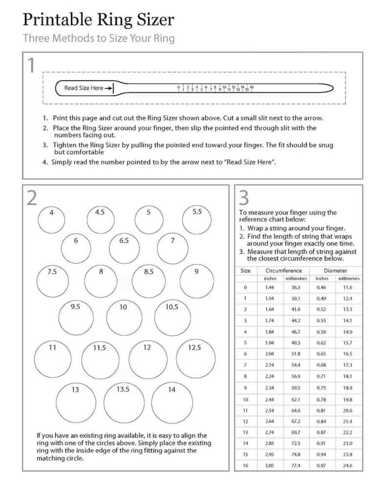 How to Measure Ring Size at Home with String, Printables, & More - Ridge